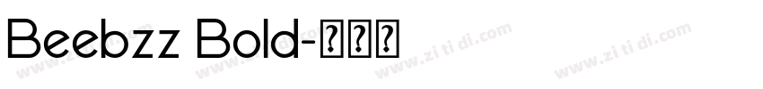 Beebzz Bold字体转换
